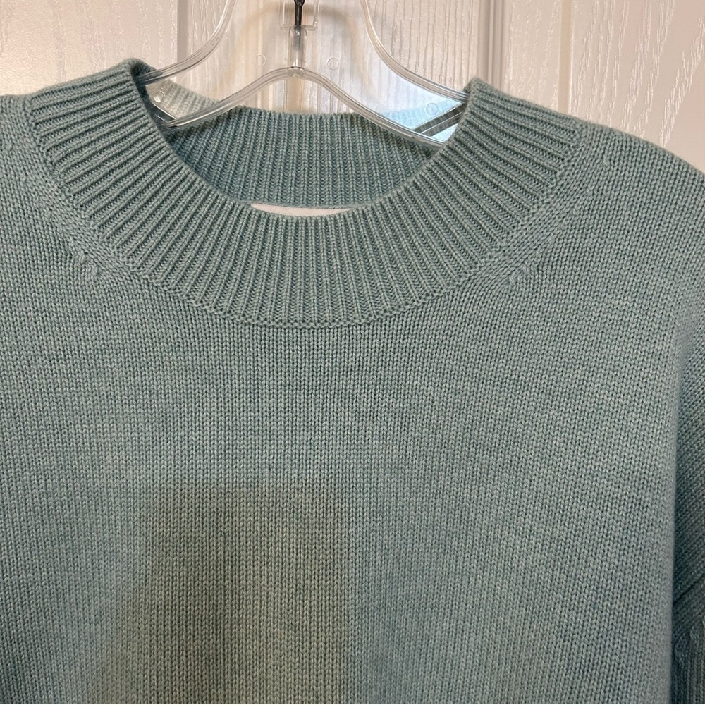 TWP Boy Crewneck Cashmere Sweater in Aqua Size XS - Picture 6 of 8